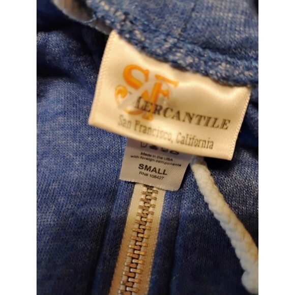 California Bear Surf Board Hoodie Sweatshirt Small Zipper Front - Picture 5 of 6